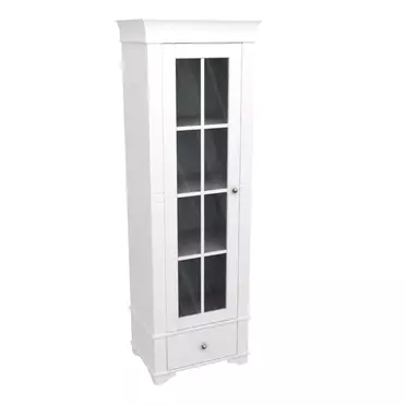 Витрина 1 ящик Бейли белый воск