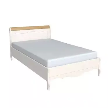 Кровать Лебо 120*200 без изножья Бежевый воск/Антик