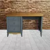Стол письменный 3 ящика Пенни 03 серый 7046-антик 24