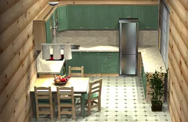 Кухня Весури лак/олива