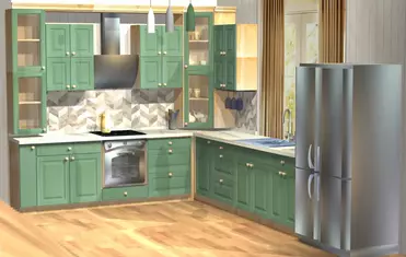 Кухня Весури лак/олива