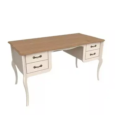Стол Лебо письменный Бежевый воск/Антик