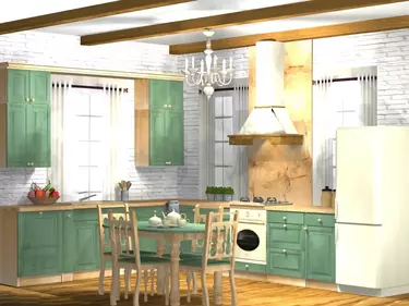 Кухня Весури лак/олива