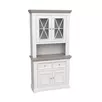 Буфет Форест малый белый воск/серый