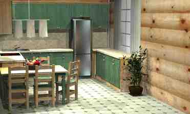 Кухня Весури лак/олива