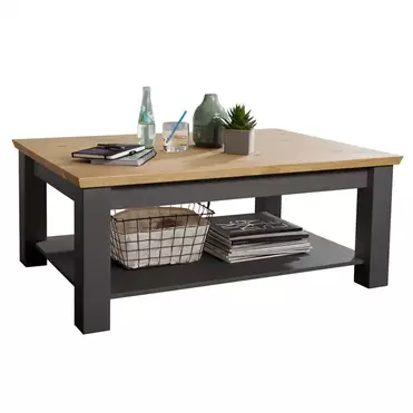 Стол журнальный Форест большой серый 7012/бейц-масло