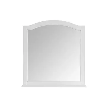 Зеркало Модерн 105 с полочкой Белый Патина Серебро