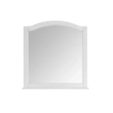 Зеркало Модерн 105 с полочкой Белый Патина Серебро