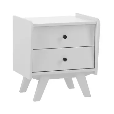 Тумба прикроватная Винтаж 2 ящика, белый лак