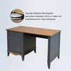 Стол письменный 3 ящика Пенни 03 серый 7046-антик 24