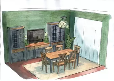 Гостиная Сканди