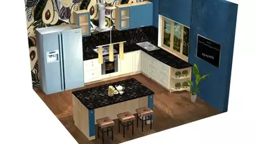 Кухня Весури лак/морин/слоновая кость