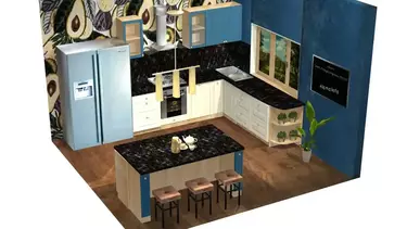 Кухня Весури лак/морин/слоновая кость