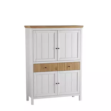 Тумба Сканди 222 глухие двери, белый/антик