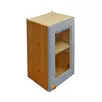 Шкаф настенный деревянный Грей со стеклом, арт. 241