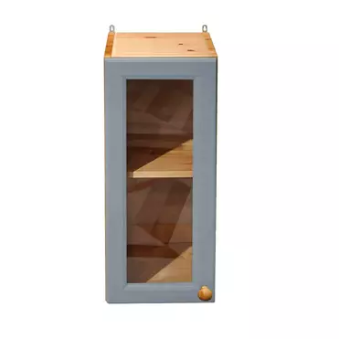 Шкаф настенный с полкой Грей со стеклом, арт. 231