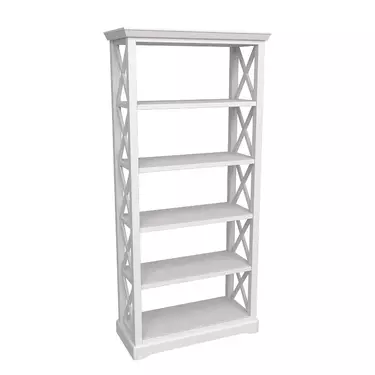 Стеллаж Форест сквозной белый воск