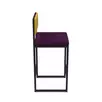 Барный стул Барнс-75 AL 301 violet/ricco/черный