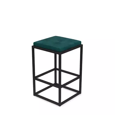 Барный стул Верм-65 AL 302S velur azure/черный