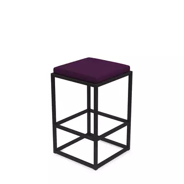 Барный стул Верм-65 AL 302S violet/черный