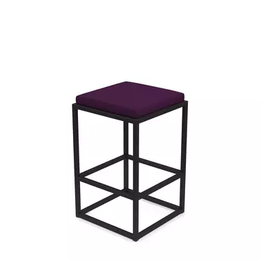 Барный стул Верм-65 AL 302S violet/черный