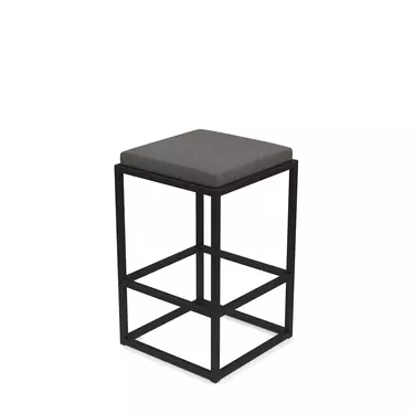 Барный стул Верм-75 AL 302 grey lunar/черный