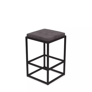 Барный стул Верм-75 AL 302 velur grey/черный