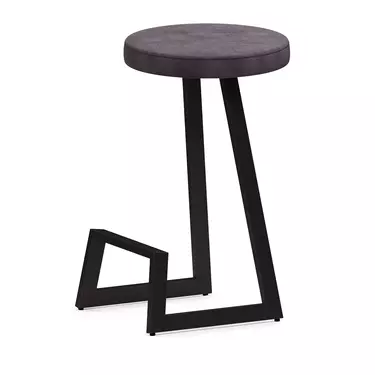 Барный стул Корс-65 софт AL 304S ткань velur grey/черный