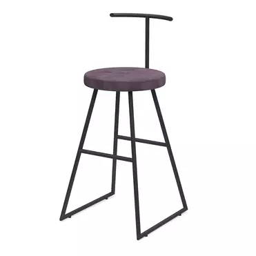 Барный стул Сканди-65 софт AL 307S ткань velur grey/черный