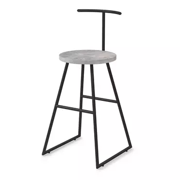 Барный стул Сканди-65 хард AL 306S basalt/черный