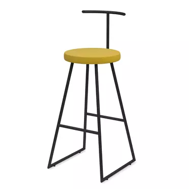 Барный стул Сканди-75 софт AL 307 ткань ricco/черный