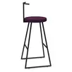 Барный стул Сканди-75 софт AL 307 ткань violet/черный