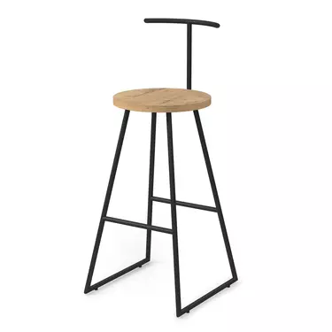 Барный стул Сканди-75 хард AL 306 teakwood/черный