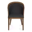 Стул Bizotti AL 503 орех темный/экокожа black