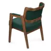 Стул Norman AL 501 орех темный/экокожа dark green
