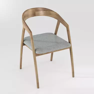 Стул Бридж AL 102 орех натуральный/ткань лайт-грей