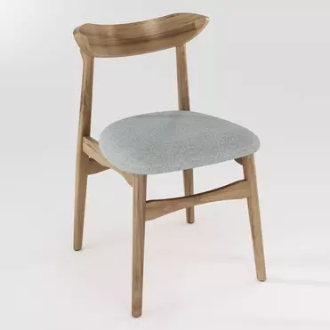 Стул Джеро AL 104 орех натуральный/ткань лайт-грей