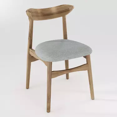 Стул Джеро AL 104 орех натуральный/ткань лайт-грей