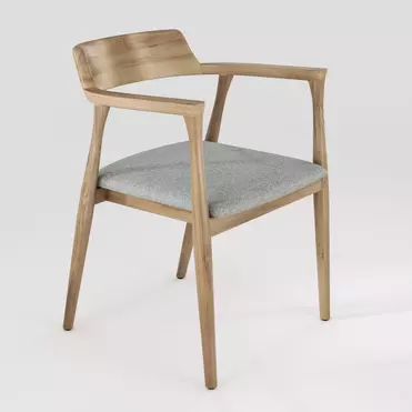 Стул Киото AL 103 орех натуральный/ткань лайт-грей