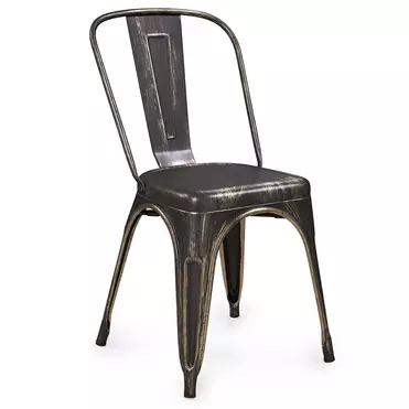 Стул металлический Bistro Vintage AL 402 MA черный античный