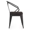 Стул металлический West Wood AL 404 MW вяз темный/черный матовый