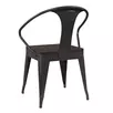 Стул металлический West Wood AL 404 MW вяз темный/черный матовый