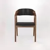 Стул Сохо soft AL 101S орех темный/экокожа черная