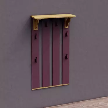 Вешалка для одежды Армо, 6 крючков, арт. 16.3.10