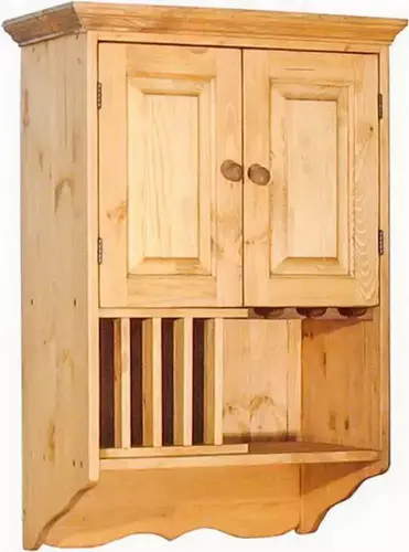 Шкаф настенный Прованс с кит-баром ПЛ 26-К (выставочный образец)