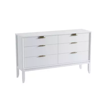 Комод Бридж 6 ящиков (комод 06) белый лак