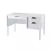 Стол письменный Бридж однотумбовый белый лак
