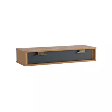 Консоль Бридж подвесная 1 ящик браун/серый 7012