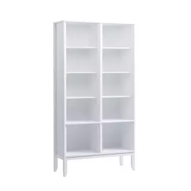 Шкаф для книг Бридж широкий (шкаф для посуды 000) белый лак