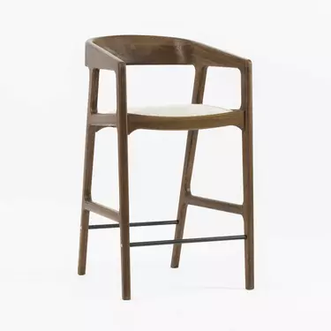 Стул Вардо полубарный Комфорт плюс с мягкой сидушкой из натуральной кожи